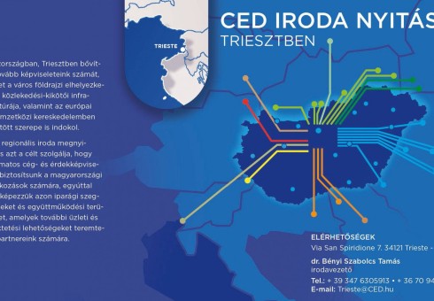 CED iroda nyitása Triesztben